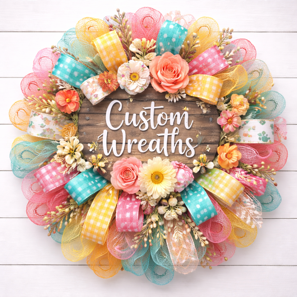Custom Wreath Deposit – Personalized Front Door Wreath